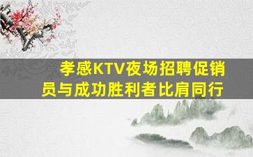 孝感KTV夜场招聘促销员与成功胜利者比肩同行